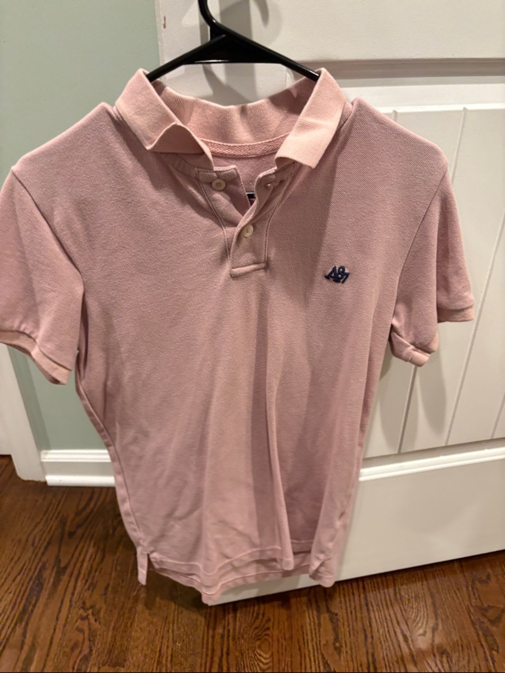 Aeropostale Light Pink Boys' Polo with Navy Logo